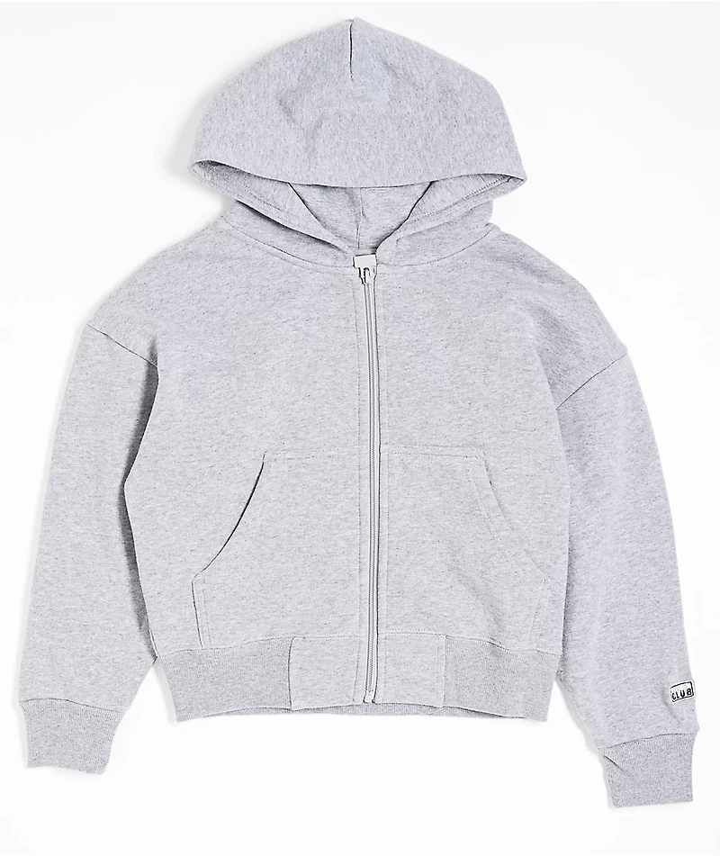 Pro Club Kids Fleece Grey Zip Hoodie