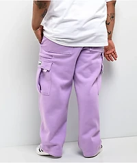 Pro Club Lavender Heavyweight Cargo Sweatpants