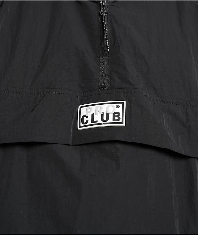 Pro Club Metallic Black Anorak Jacket Liberty Center