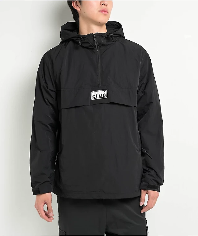 Pro Club Metallic Black Anorak Jacket Liberty Center