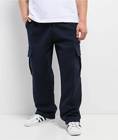 Pro Club Navy Cargo Sweatpants