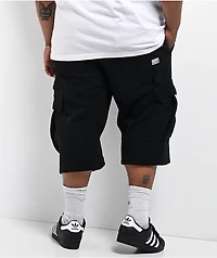Pro Club OG Black Heavyweight Cargo Sweat Shorts