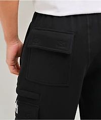 Pro Club OG Black Heavyweight Cargo Sweat Shorts