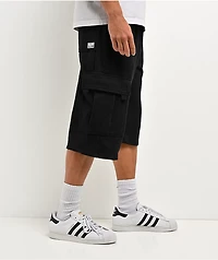Pro Club OG Black Heavyweight Cargo Sweat Shorts