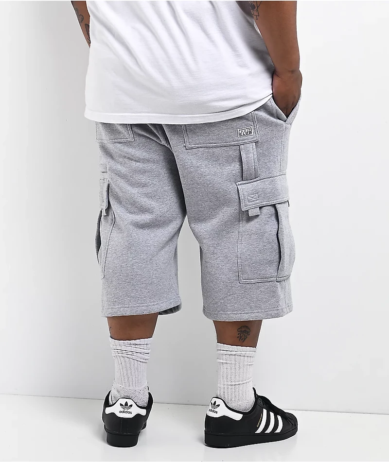 Pro Club OG Grey Heavyweight Cargo Sweat Shorts