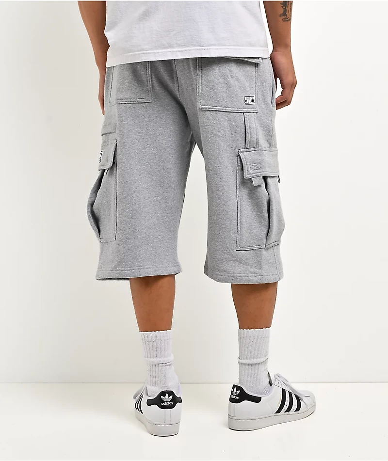 Pro Club OG Grey Heavyweight Cargo Sweat Shorts