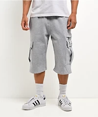 Pro Club OG Grey Heavyweight Cargo Sweat Shorts