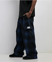 Pro Club Ombre Heavyweight Blue & Black Cargo Sweatpants