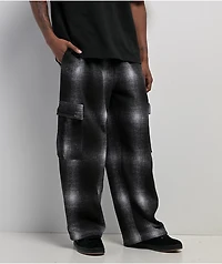 Pro Club Ombre Heavyweight Grey & Black Cargo Sweatpants