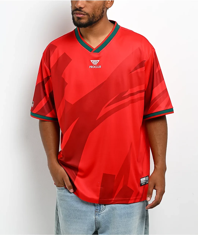 Pro Club Portugal Red Soccer Jersey