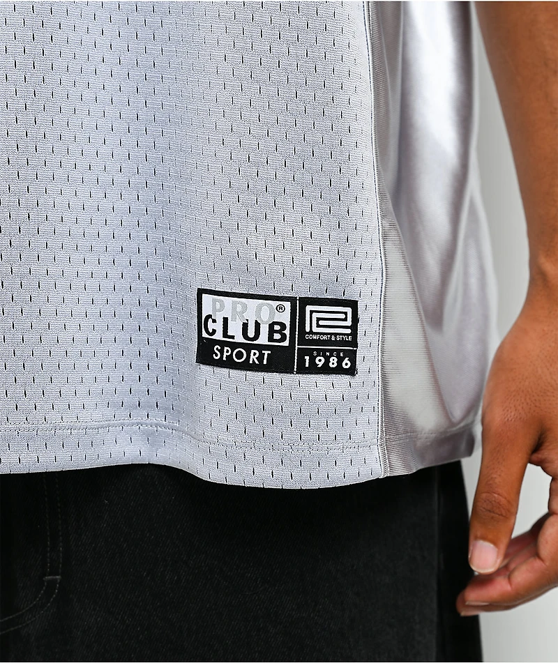 Pro Club Silver Heavyweight Football Jersey