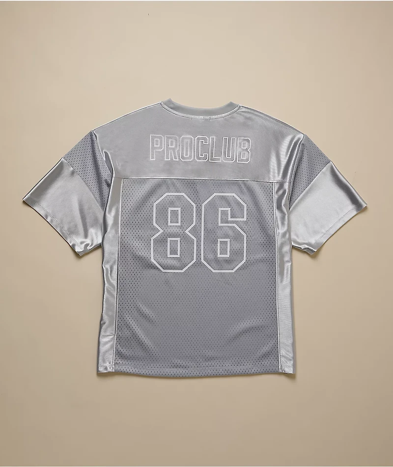 Pro Club Silver Heavyweight Football Jersey