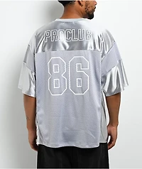 Pro Club Silver Heavyweight Football Jersey
