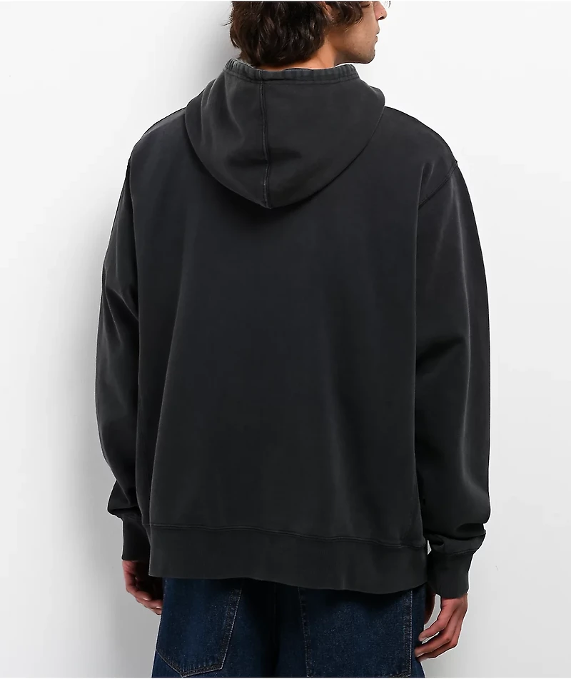 Pro Club Vintage Black Zip Hoodie