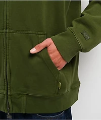 Pro Club Vintage Green Zip Hoodie