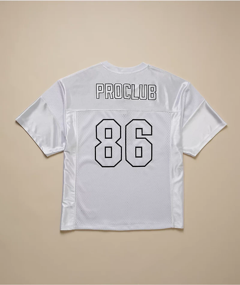 Pro Club White Heavyweight Football Jersey