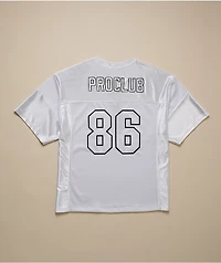 Pro Club White Heavyweight Football Jersey