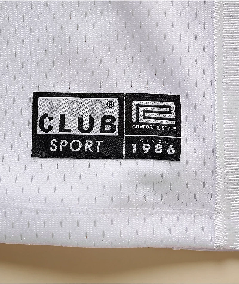 Pro Club White Heavyweight Football Jersey