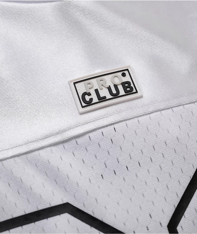Pro Club White Heavyweight Football Jersey