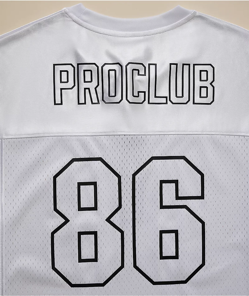 Pro Club White Heavyweight Football Jersey