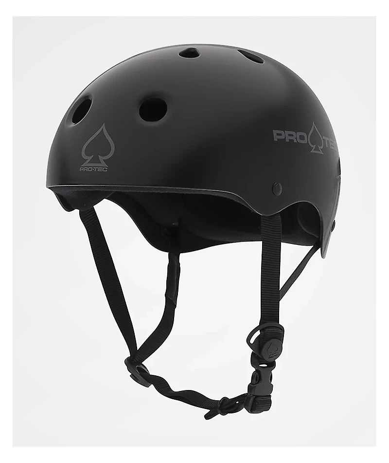 Pro-Tec CPSC Classic Matte Black Skateboard Helmet