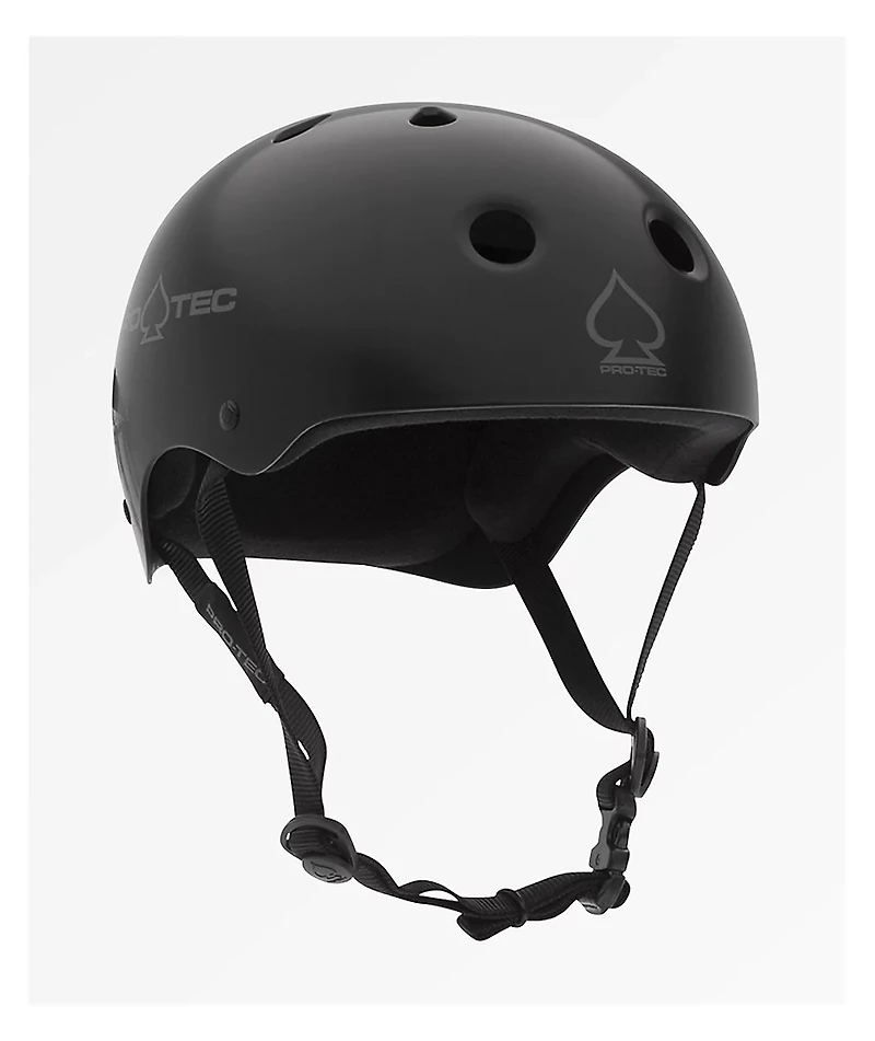 Pro-Tec Classic Matte Black Skateboard Helmet
