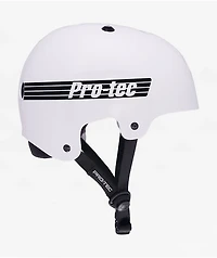 Pro-Tec Lasek CPSC Old School Gloss White Skateboard Helmet