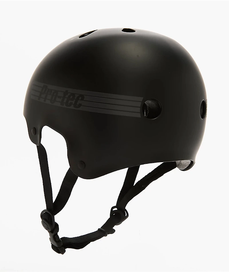 Pro-Tec Lasek CPSC Old School Matte Black Skateboard Helmet