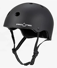 Pro-Tec Low Pro Certified Matte Black Skateboard Helmet