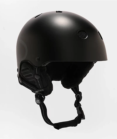 Pro-Tec Low Pro Matte Black Snowboard Helmet