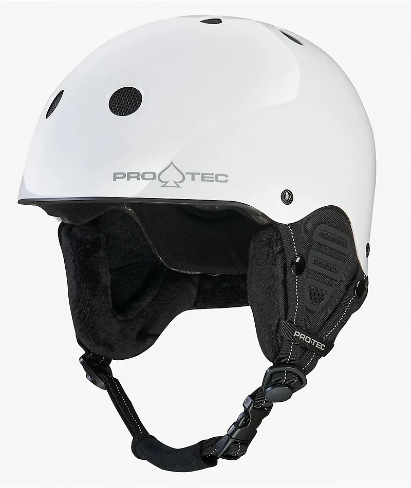 Pro-Tec Low Pro Matte White Snowboard Helmet