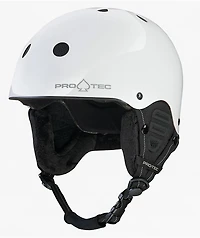 Pro-Tec Low Pro Matte White Snowboard Helmet