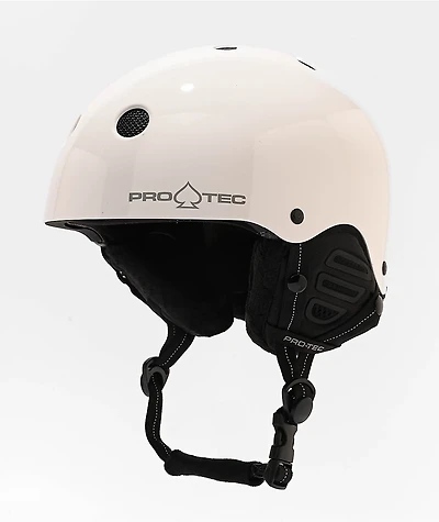 Pro-Tec Low Pro Matte White Snowboard Helmet
