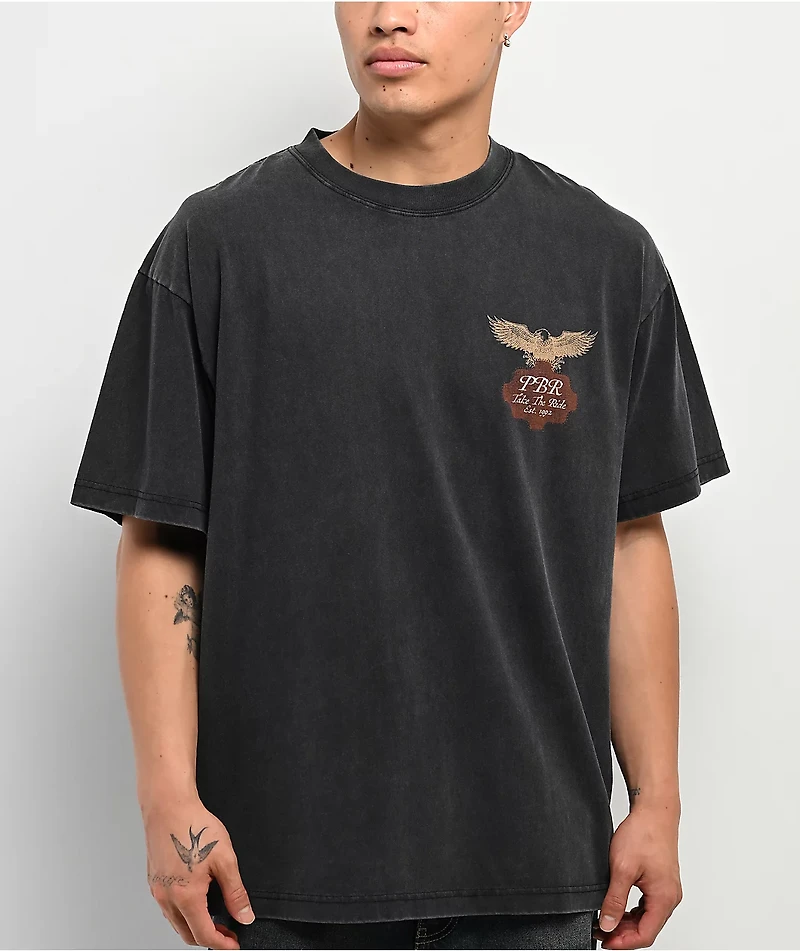 Professional Bull Riders All Heart Black Wash T-Shirt