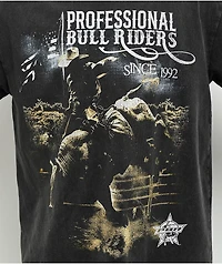 Professional Bull Riders Bull Professor Black Wash T-Shirt