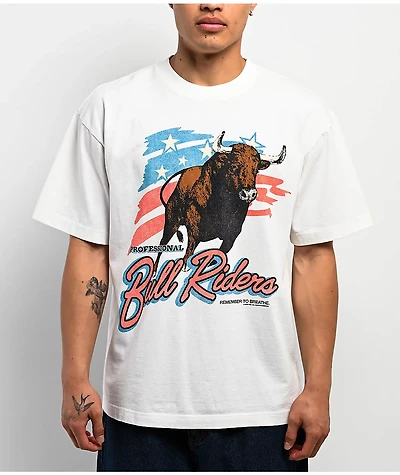 Professional Bull Riders Which Way White T-Shirt