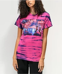 Proper Gnar Cyberpunk Pink & Blue Tie Dye T-Shirt