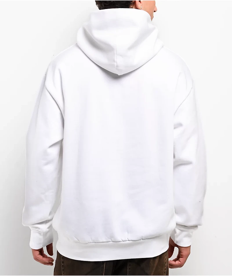 Public Box Logo White Hoodie