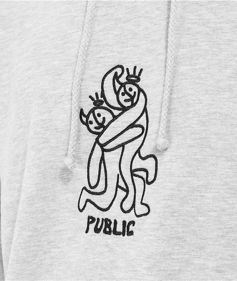 Public Friends Grey Hoodie
