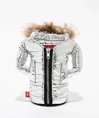 Puffin The Pahka Silver Tall Can Cooler
