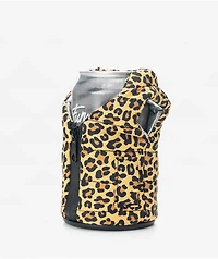 Puffin The Puffy Vest Leopard Can Cooler