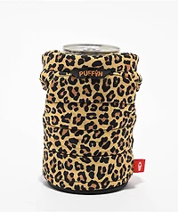 Puffin The Puffy Vest Leopard Can Cooler