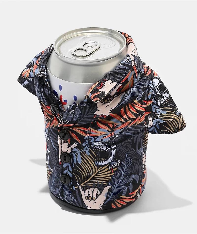 Puffin x Liquid Death The Deathy Bahama Aloha Shirt Can Cooler