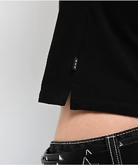 Punx N Kisses x Gloomy Bear Doomed Black Crop T-Shirt