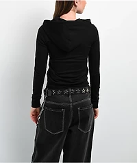Punx N Kisses x Gloomy Bear Gloomy Studded Black Zip Up Hoodie