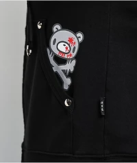 Punx N Kisses x Gloomy Bear Gloomy Studded Black Zip Up Hoodie