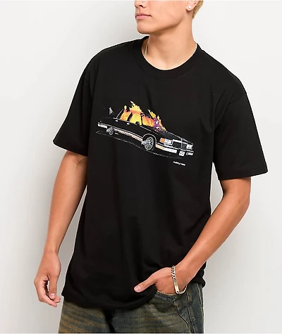 Purple Wax Highway To Hell Black T-Shirt