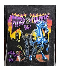 Purple Wax Purpane Cowboy Black Wash T-Shirt