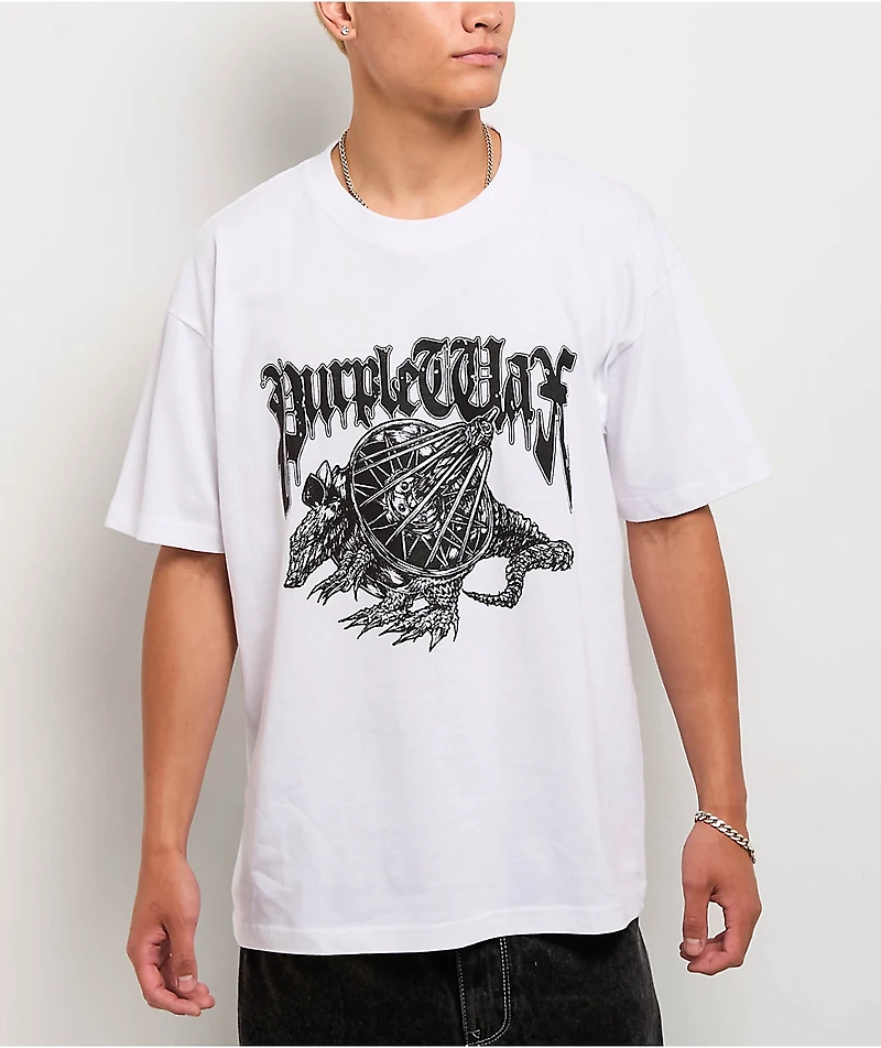 Purple Wax Still Tippin White T-Shirt