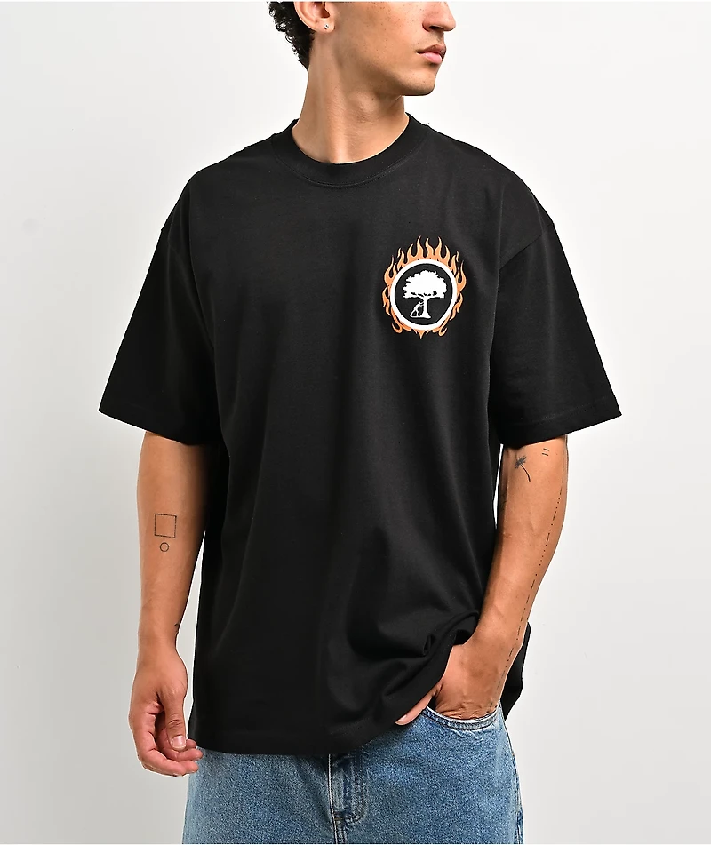 Push Trees Blaze Black T-Shirt